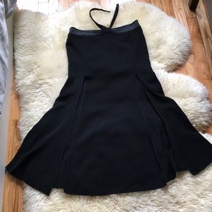 Versace long black skirt